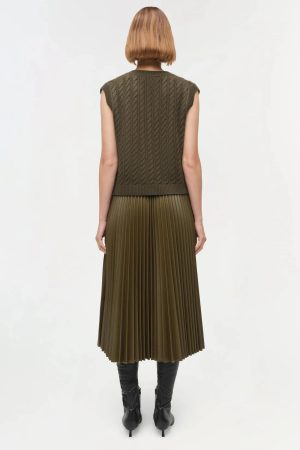 Perrie Cashmere Vest Olive